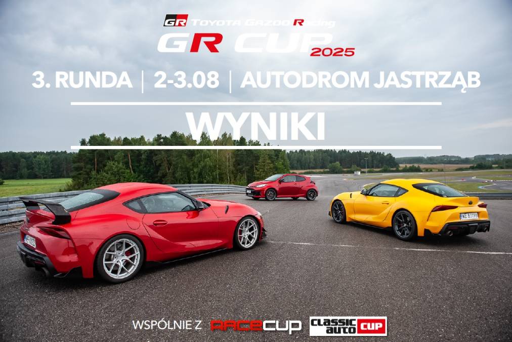 Wyniki 3. rundy TOYOTA GR CUP 2025 na Autodromie Jastrząb